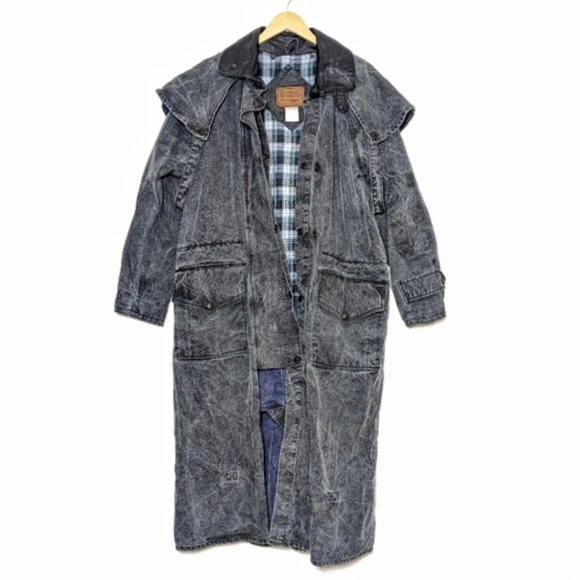 Outback Trading Company Other - Vintage Outback Canvas Duster Coat Washed Black Western Rancher L